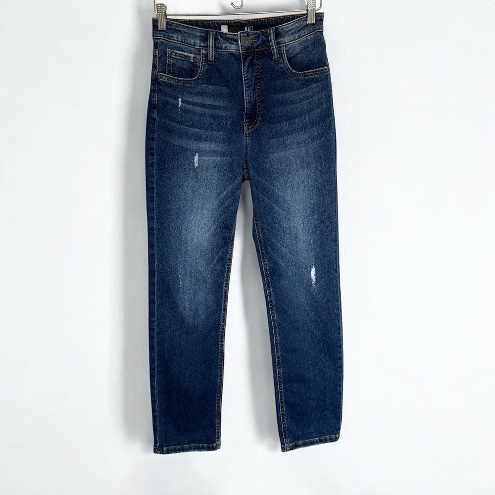 Kut From The Kloth Elizabeth Highrise Fab‎ Ab Straight Leg Ankle Size 0 NWT